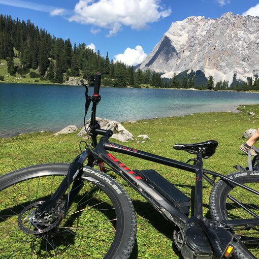 E-bike tour to Sebensee, Mountain panorama 