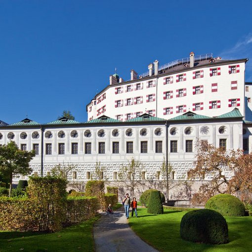 Ambras Castle on a sunny day